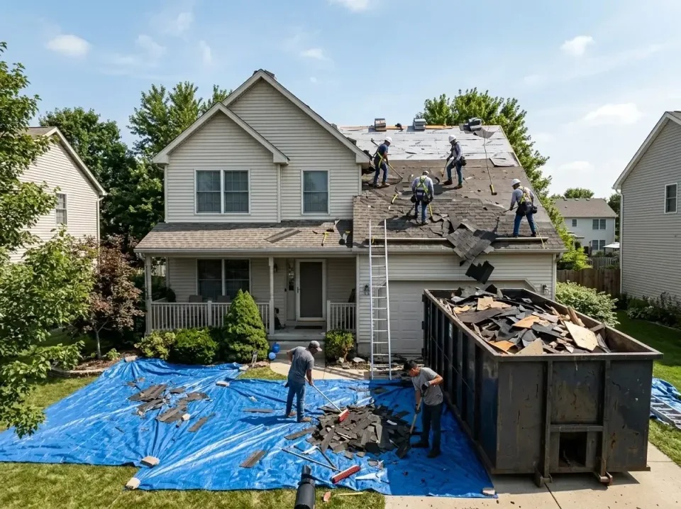 roof-replacement-debris-remova-004 — frequently asked questions, Cheapest Dumpster Rentals in St. John, IN